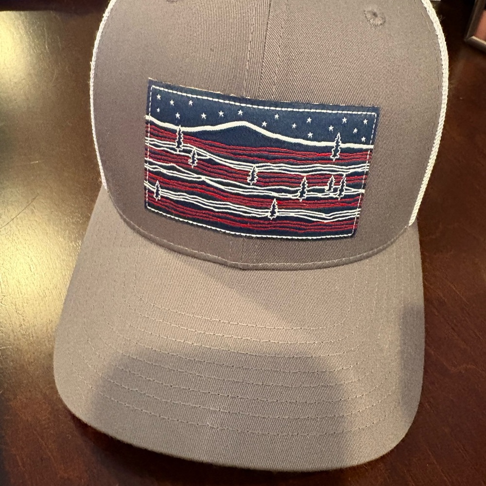 Columbia White Mesh Trucker Hat